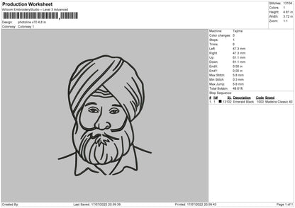 Photoline V70 Embroidery File 4 sizes
