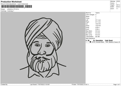 Photoline V70 Embroidery File 4 sizes