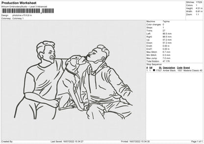Photoline V70 Embroidery File 4 sizes
