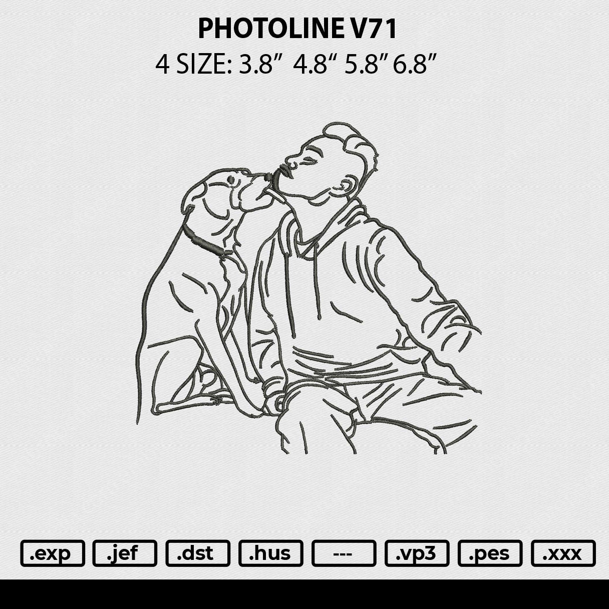 Photoline V71 Embroidery File 4 sizes