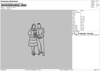 Photoline V71 Embroidery File 5 sizes