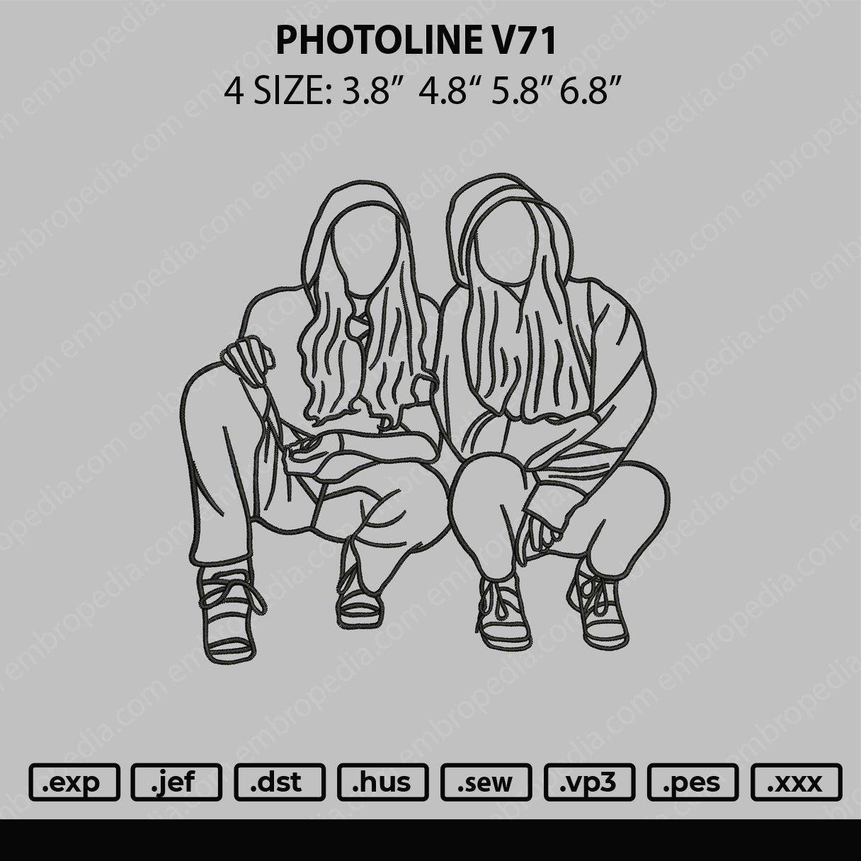 Photoline V71 02 Embroidery File 4 sizes