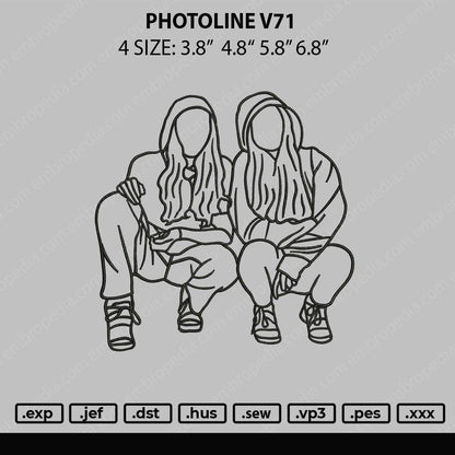 Photoline V71 02 Embroidery File 4 sizes