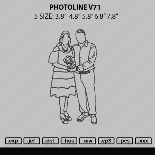 Photoline V71 Embroidery File 5 sizes
