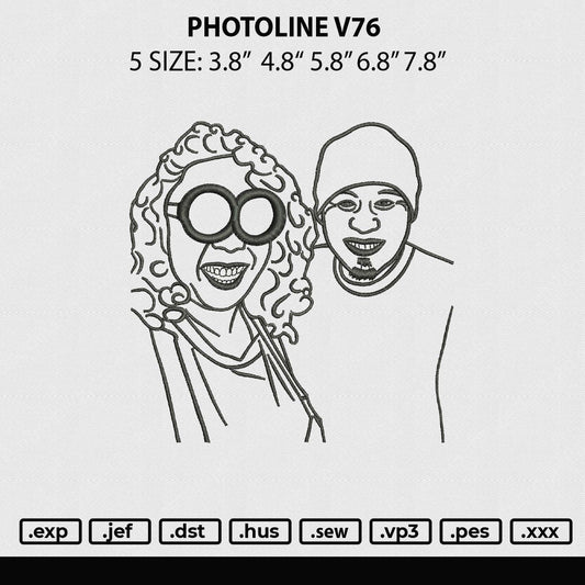 Photoline V76 Embroidery File 5 sizes