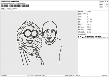 Photoline V76 Embroidery File 5 sizes