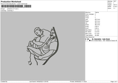 Photoline V77 Embroidery File 5 sizes