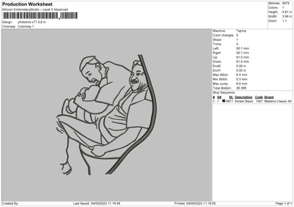 Photoline V77 Embroidery File 5 sizes