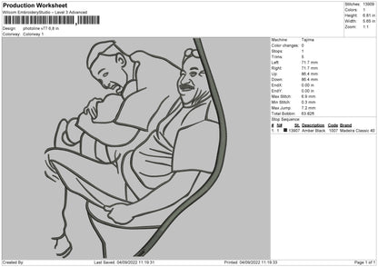 Photoline V77 Embroidery File 5 sizes