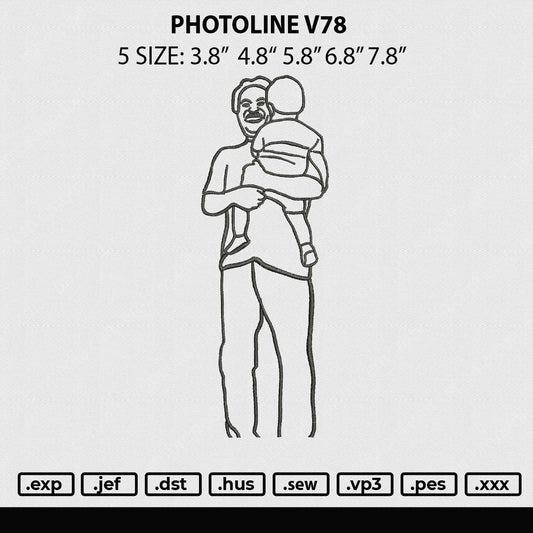 Photoline V78 Embroidery File 5 sizes