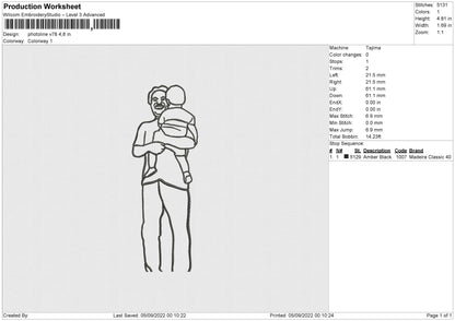 Photoline V78 Embroidery File 5 sizes