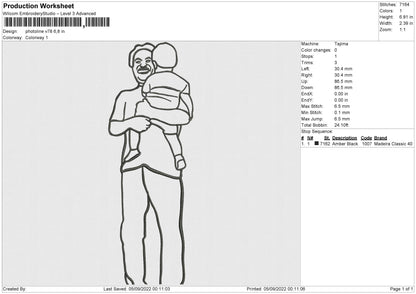 Photoline V78 Embroidery File 5 sizes