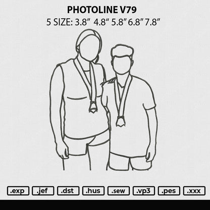 Photoline V79 Embroidery File 5 sizes