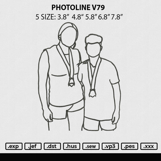 Photoline V79 Embroidery File 5 sizes