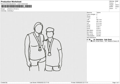 Photoline V79 Embroidery File 5 sizes