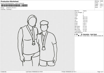 Photoline V79 Embroidery File 5 sizes