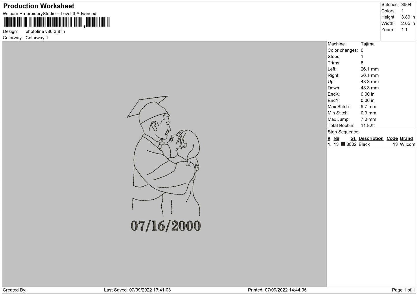 Photoline V80 02 Embroidery File 5 sizes