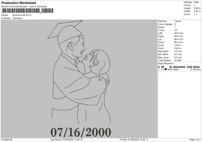 Photoline V80 02 Embroidery File 5 sizes