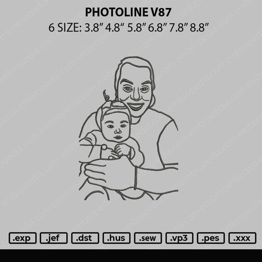 Photoline V87 Embroidery Fle 6 sizes