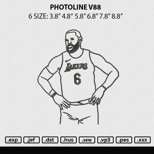 Photoline V88 Embroidery File 6 sizes