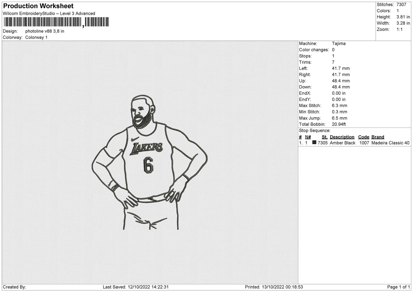 Photoline V88 Embroidery File 6 sizes