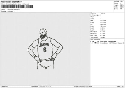Photoline V88 Embroidery File 6 sizes