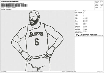Photoline V88 Embroidery File 6 sizes
