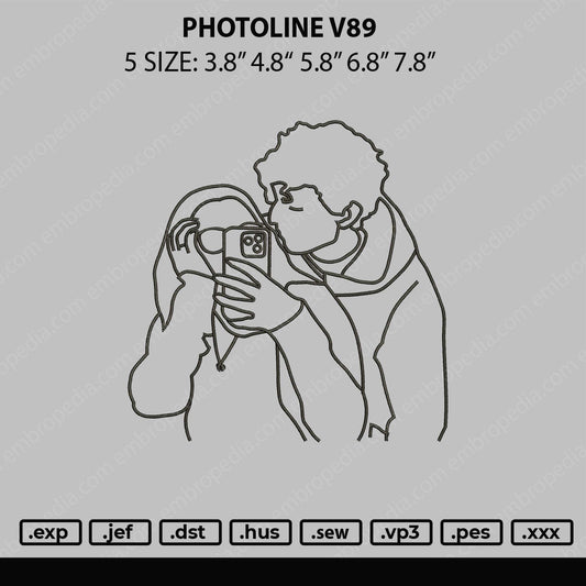 Photoline V89 Embroidery File 5 sizes