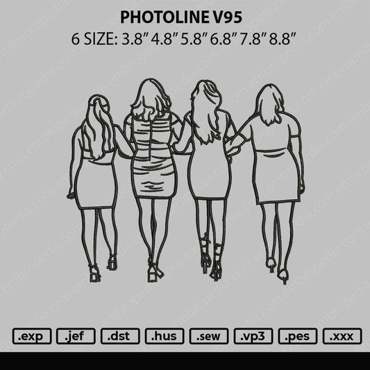 Photoline V95 Embroidery File 6 sizes