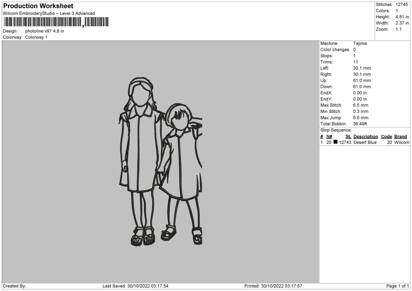 Photoline V97 02 Emboidery File 5 sizes