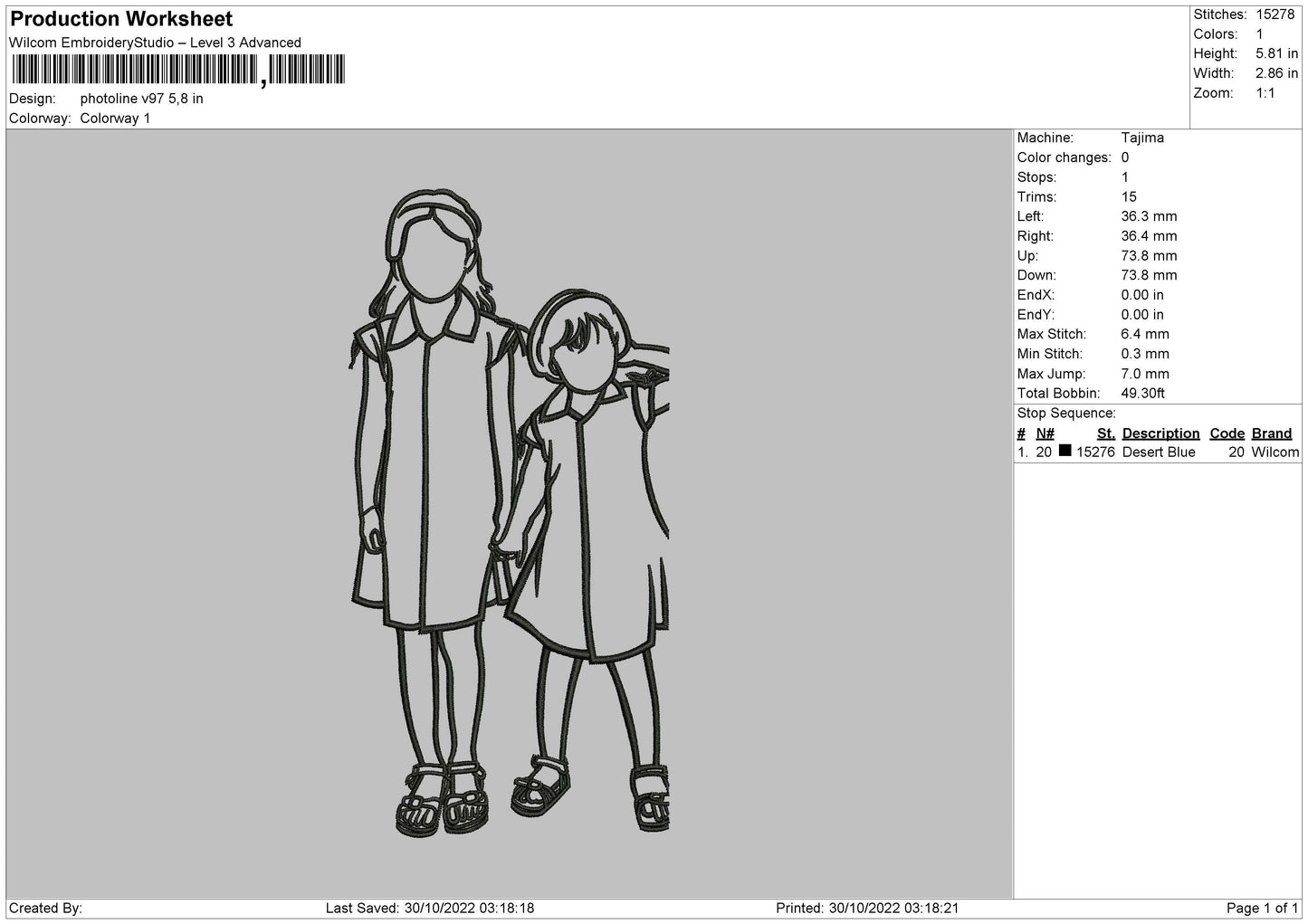 Photoline V97 02 Emboidery File 5 sizes