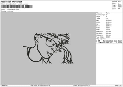 Photoline V98 002 Embroidery File 6 sizes