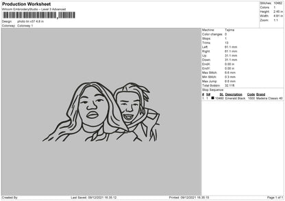 PhotoLine V37 Embroidery File 4 size