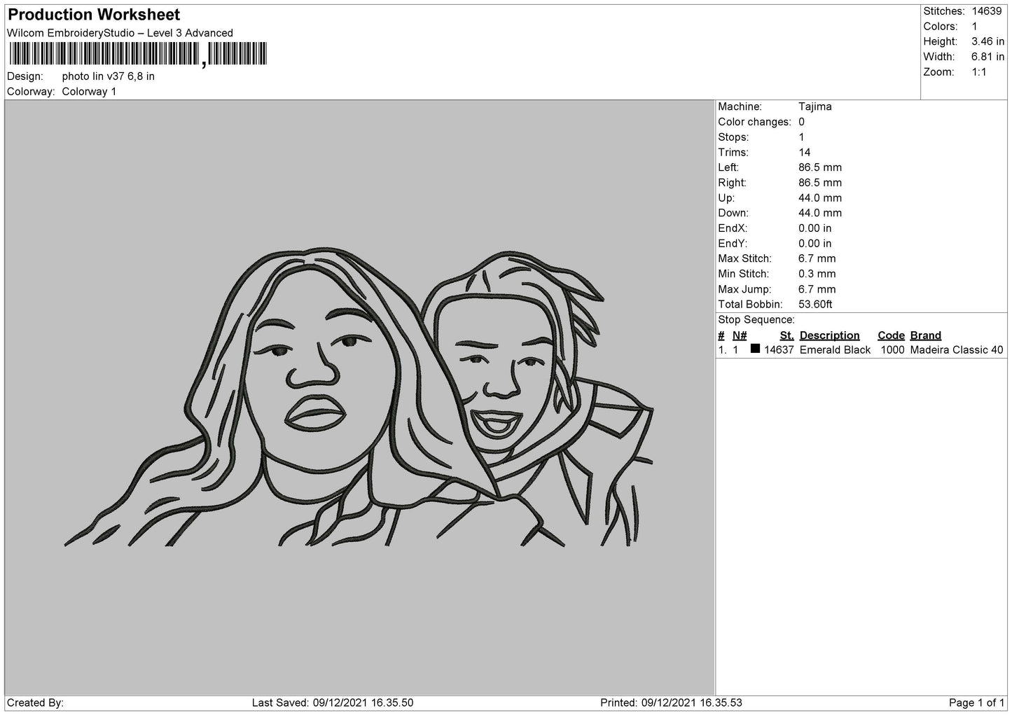 PhotoLine V37 Embroidery File 4 size