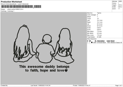 Photoline 1306 Embroidery File 6 sizes