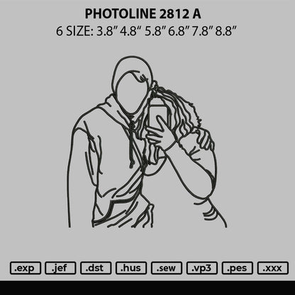 Photoline 2812 A Embroidery File 6 sizes