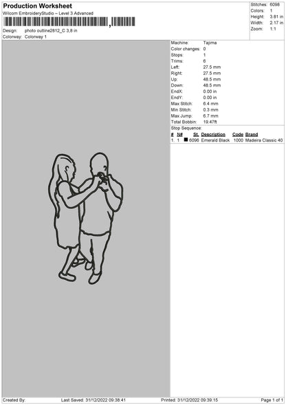 Photoline 2812 Embroidery File 6 sizes