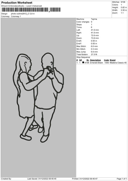 Photoline 2812 Embroidery File 6 sizes