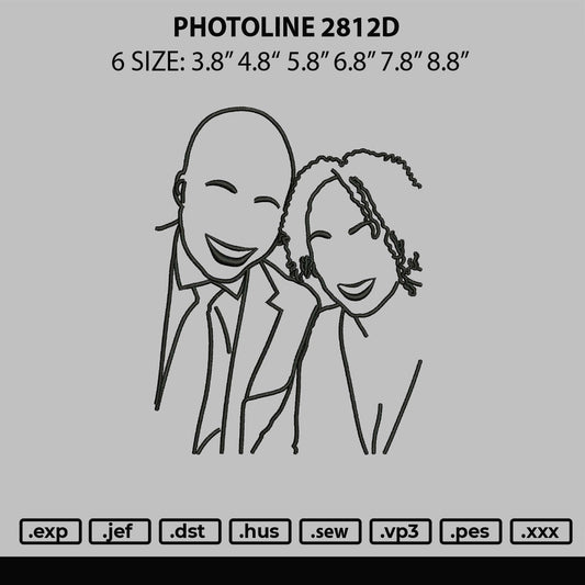 Photoline 2812d Embroidery File 6 sizes