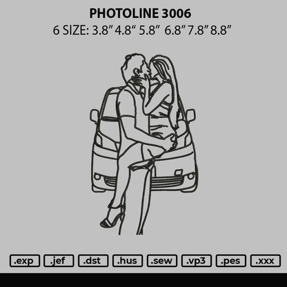 Photoline 3006 Embroidery File 6 sizes