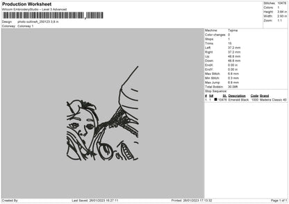Photoline 2501a Embroidery File 6 sizes