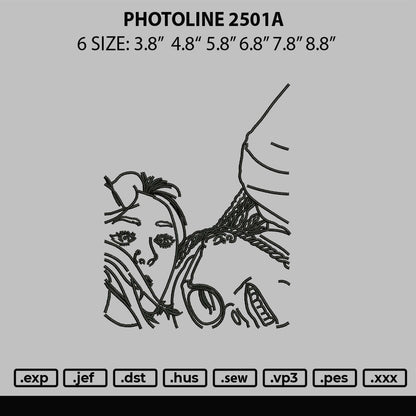 Photoline 2501a Embroidery File 6 sizes