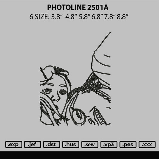 Photoline 2501a Embroidery File 6 sizes