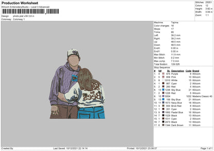 Photo Plat V39 Embroidery File 4 size