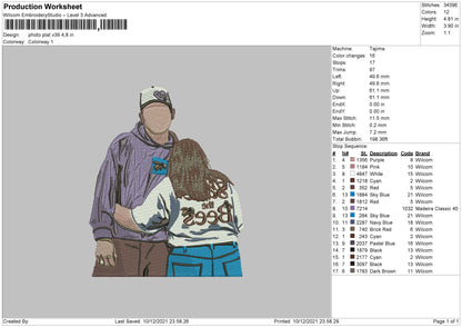 Photo Plat V39 Embroidery File 4 size