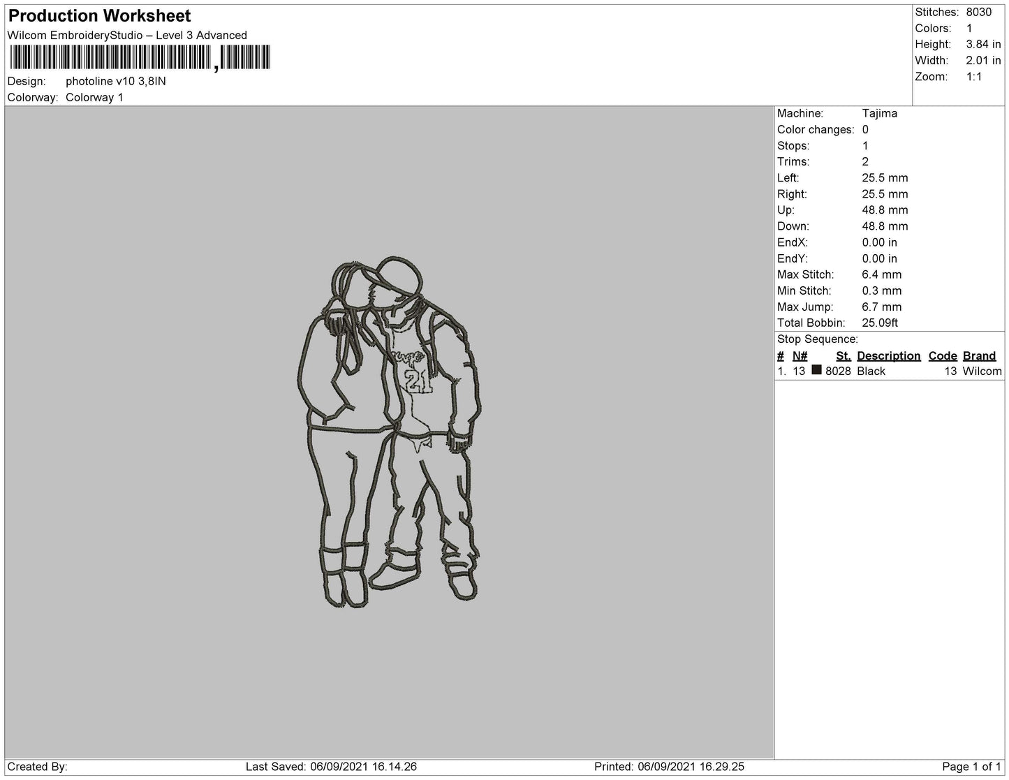Photoline V10 Embroidery File 4 size