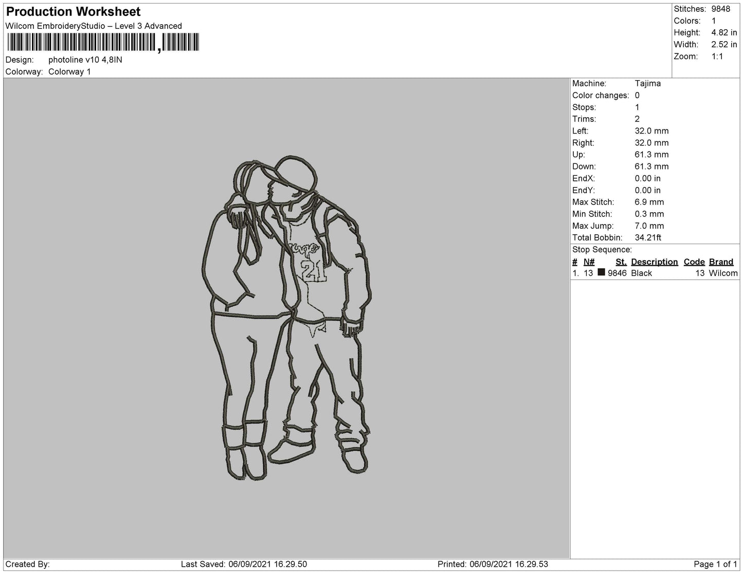 Photoline V10 Embroidery File 4 size