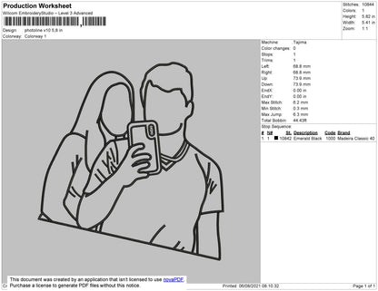 Photoline V10 Embroidery File 4 size