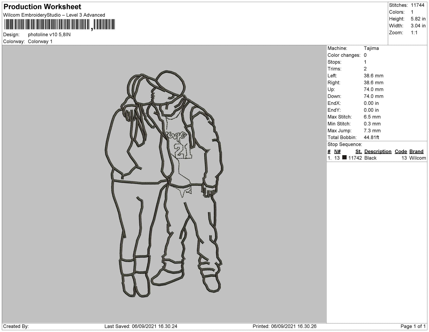 Photoline V10 Embroidery File 4 size