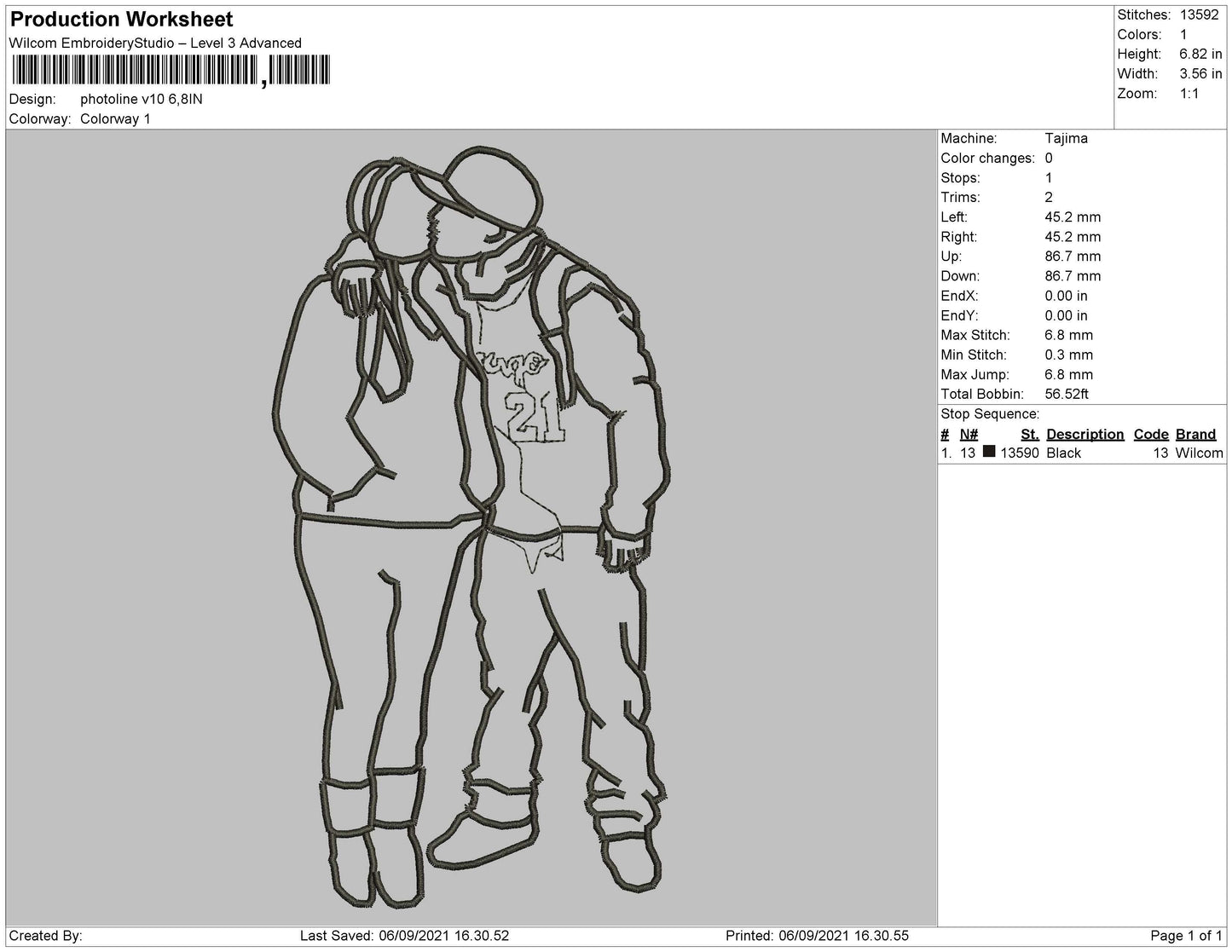 Photoline V10 Embroidery File 4 size